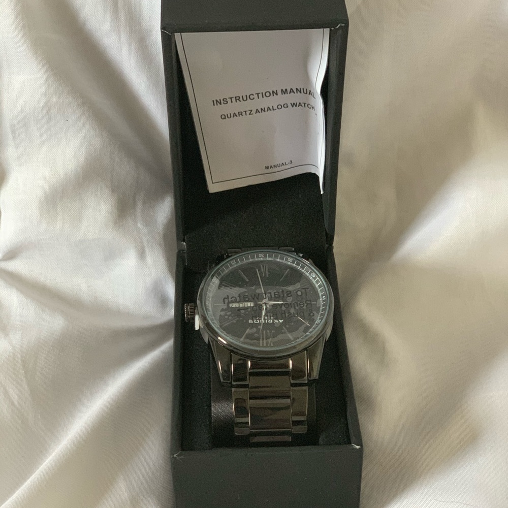 Akribos XXIV men’s stainless steel